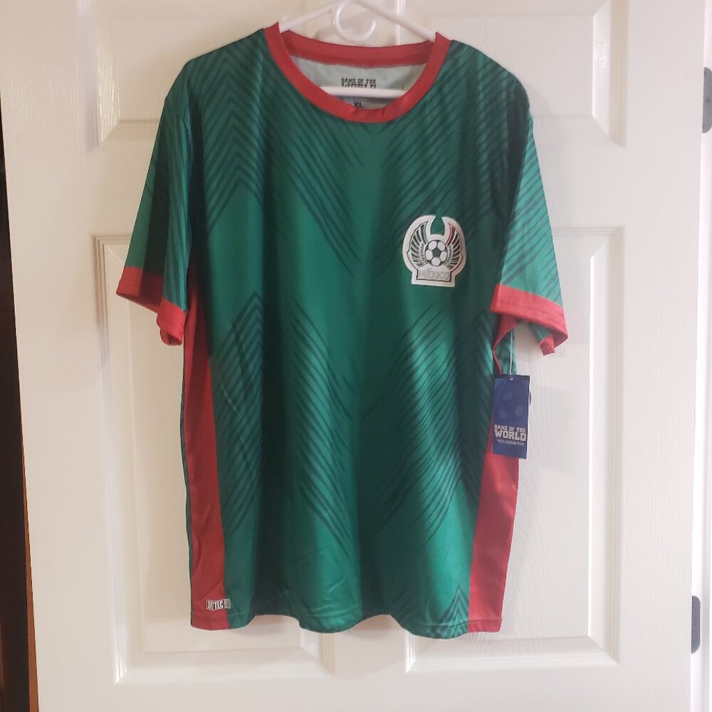Mexico Soccer Xcelsius Active‎ Game of the World Men's Drytec Shirt Size XL NWT
